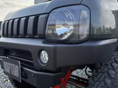 ジムニー　JB23　オシャレにカスタム！ラプターライナー塗装！
