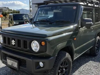 ジムニー　JB64　ラプターライナー塗装！ルーフを紫外線と傷防止で！オシャレにアルミホイールもRAPTORLINER塗装！